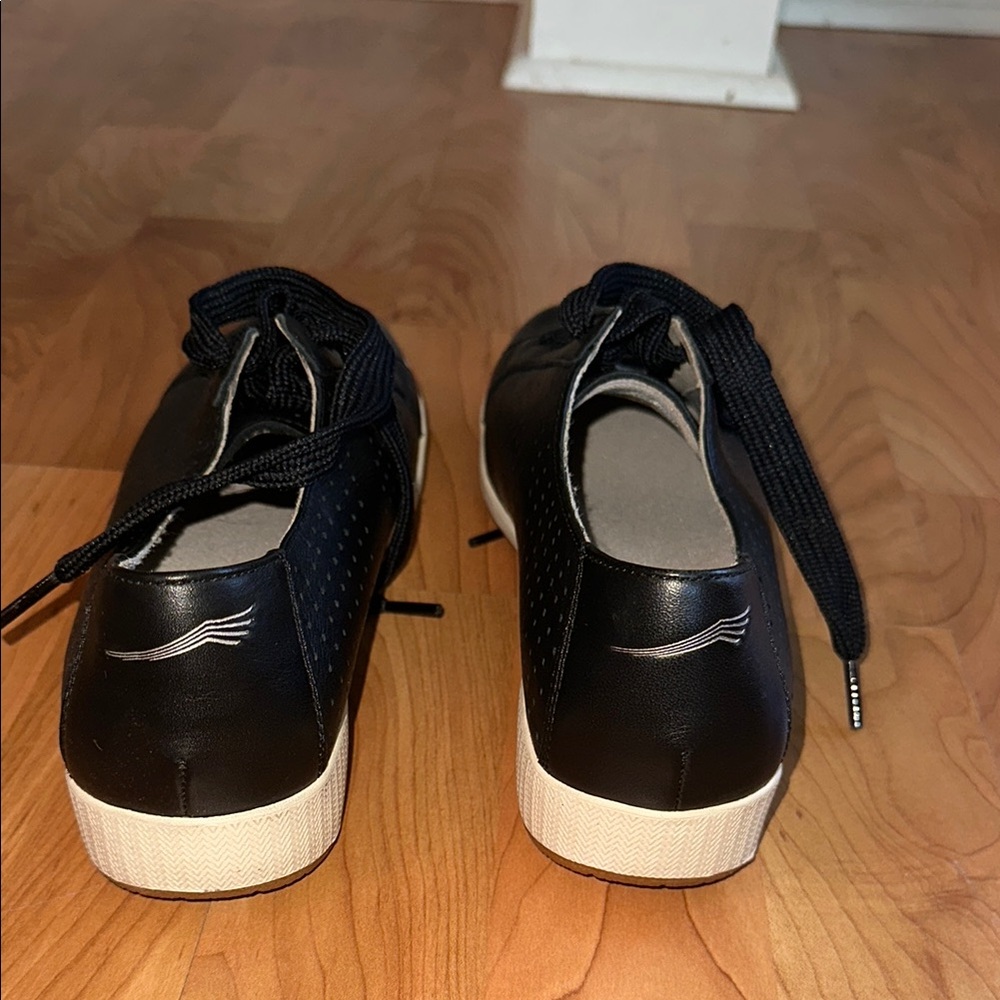 Dansko Black and White Women's Sneakers - Picture 3 of 5